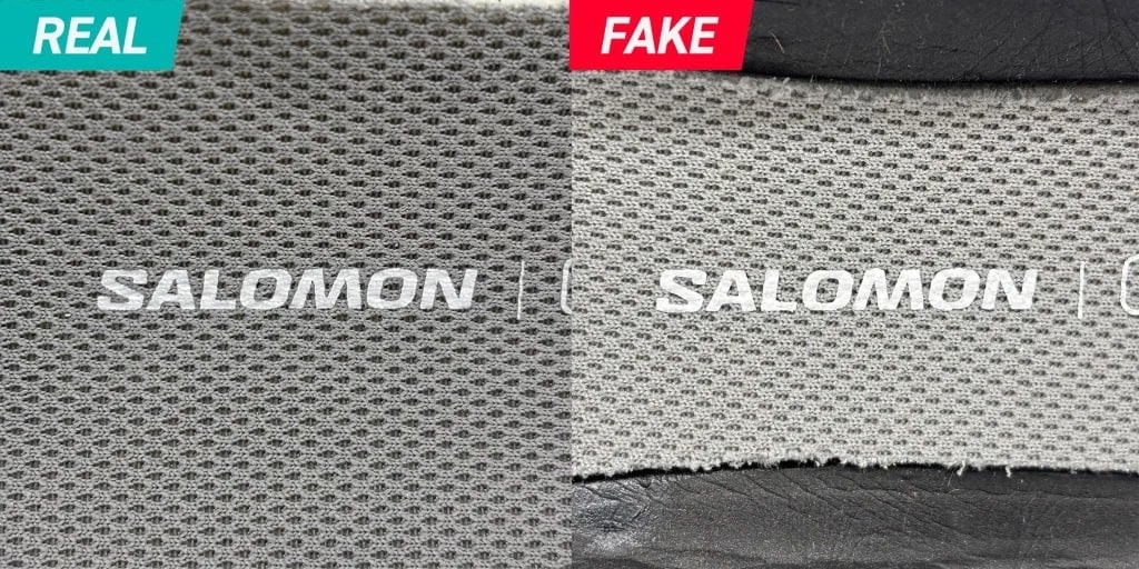 Salomon Ayakkabı İç Taban Logosu Karşılaştırması
