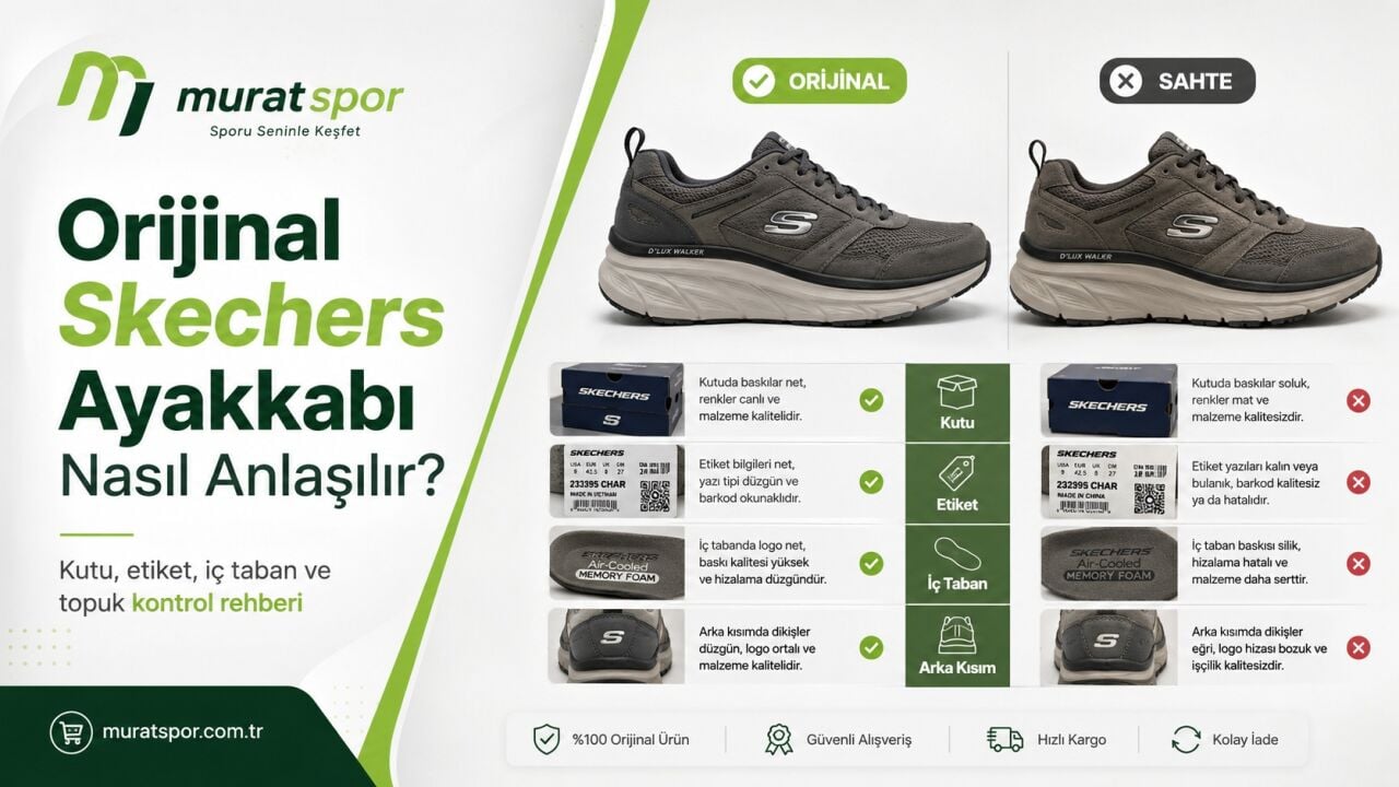 Orijinal Skechers Ayakkabı Nasıl Anlaşılır?