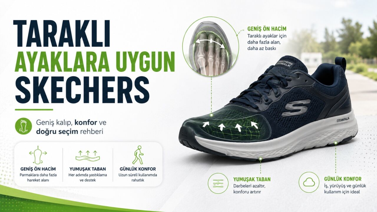 Taraklı Ayaklara Uygun Skechers