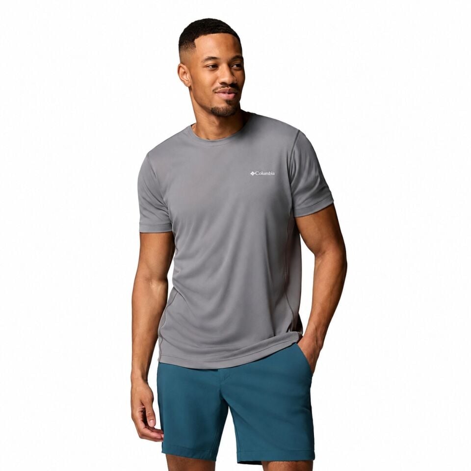 Columbia Zero Rules Light Gri Teknik T-Shirt