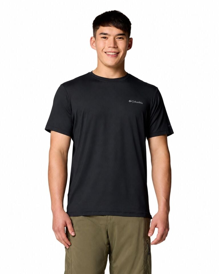 Columbia Tech Trail Utility Teknik T-shirt Siyah