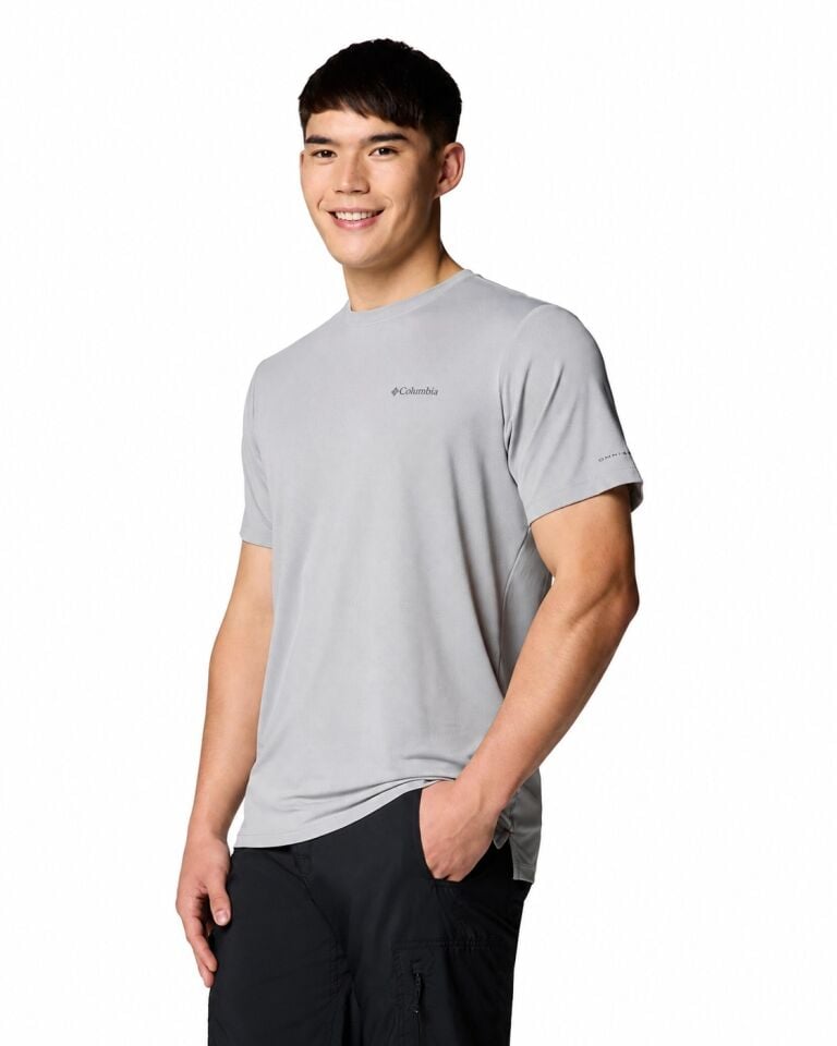 Columbia Tech Trail Utility Teknik T-shirt Gri