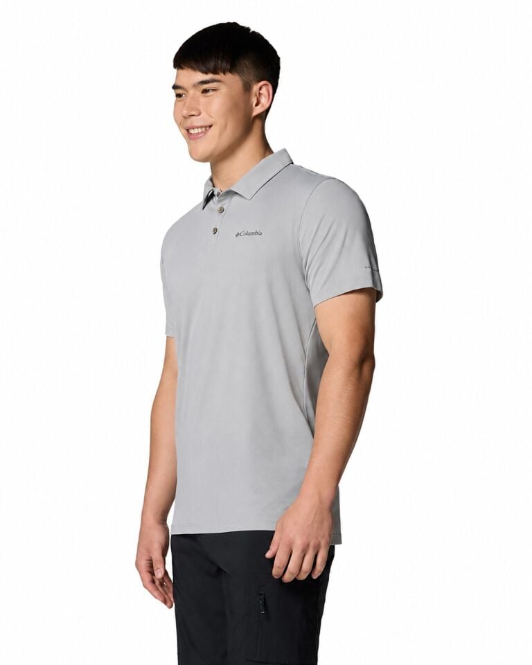 Columbia Tech Trail Utility Polo Yaka T-shirt Gri
