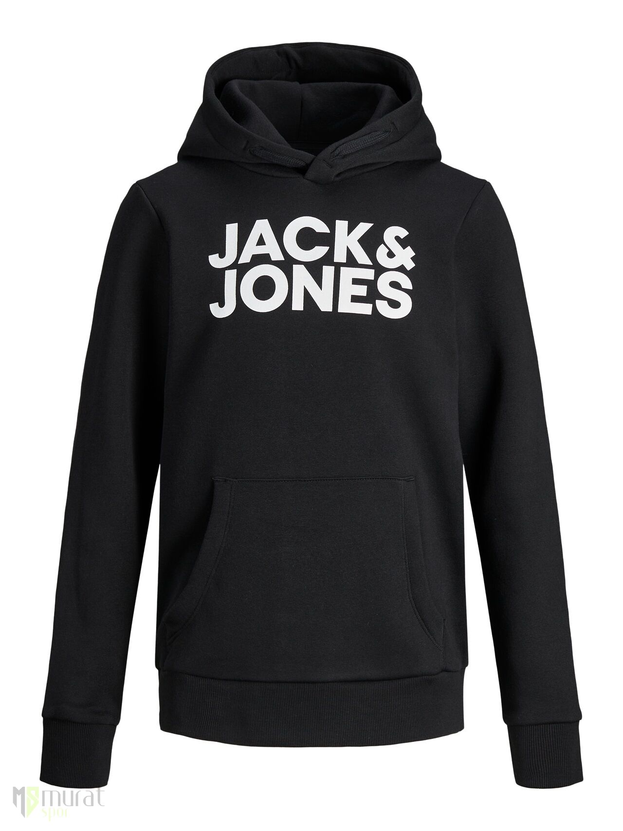 Jack & Jones Jjecorp Siyah Kapüşonlu Sweat Jnr