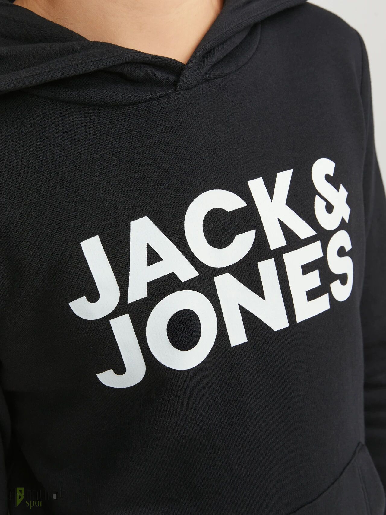 Jack & Jones Jjecorp Siyah Kapüşonlu Sweat Jnr