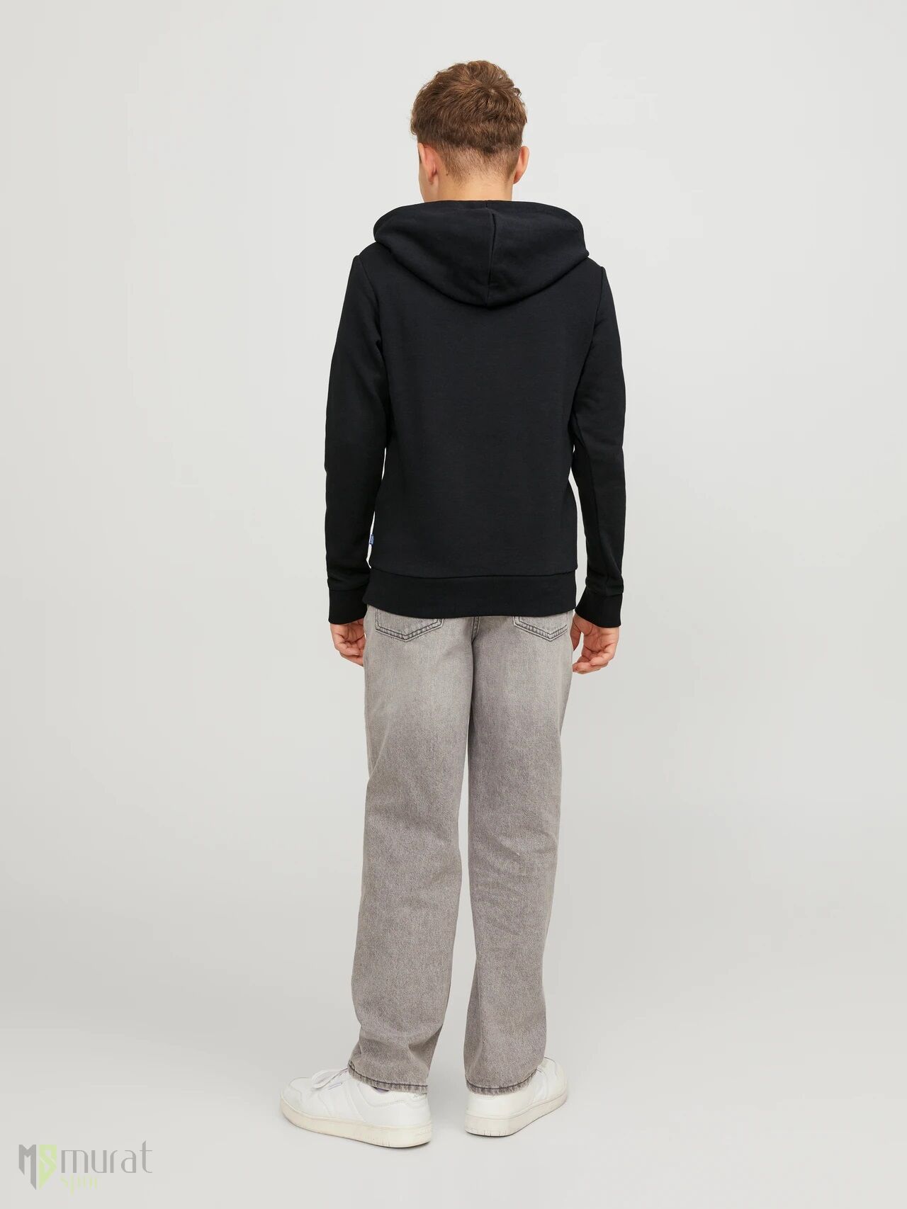 Jack & Jones Jjecorp Siyah Kapüşonlu Sweat Jnr