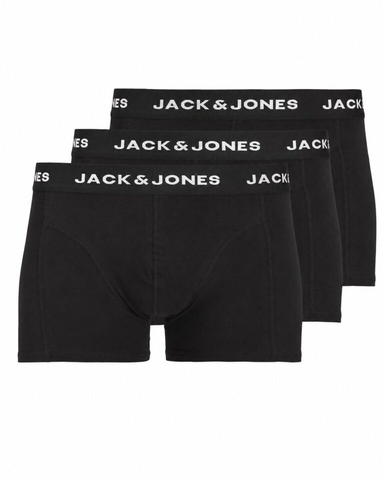Jack & Jones Jacanthony 3'lü Erkek Boxer Siyah
