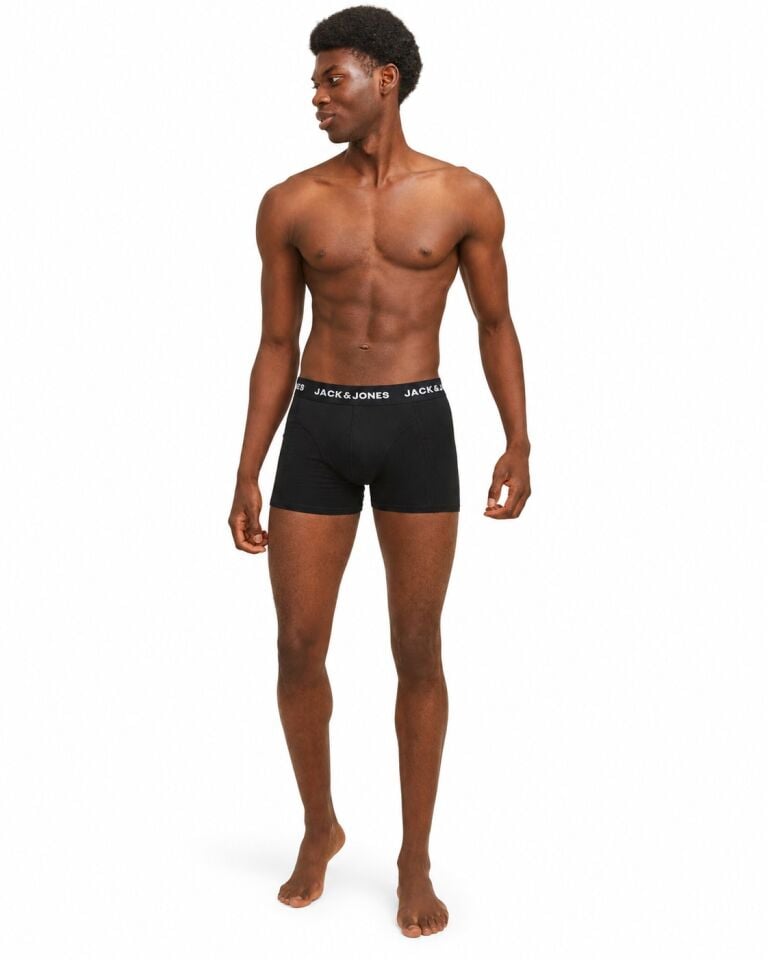 Jack & Jones Jacanthony 3'lü Erkek Boxer Siyah