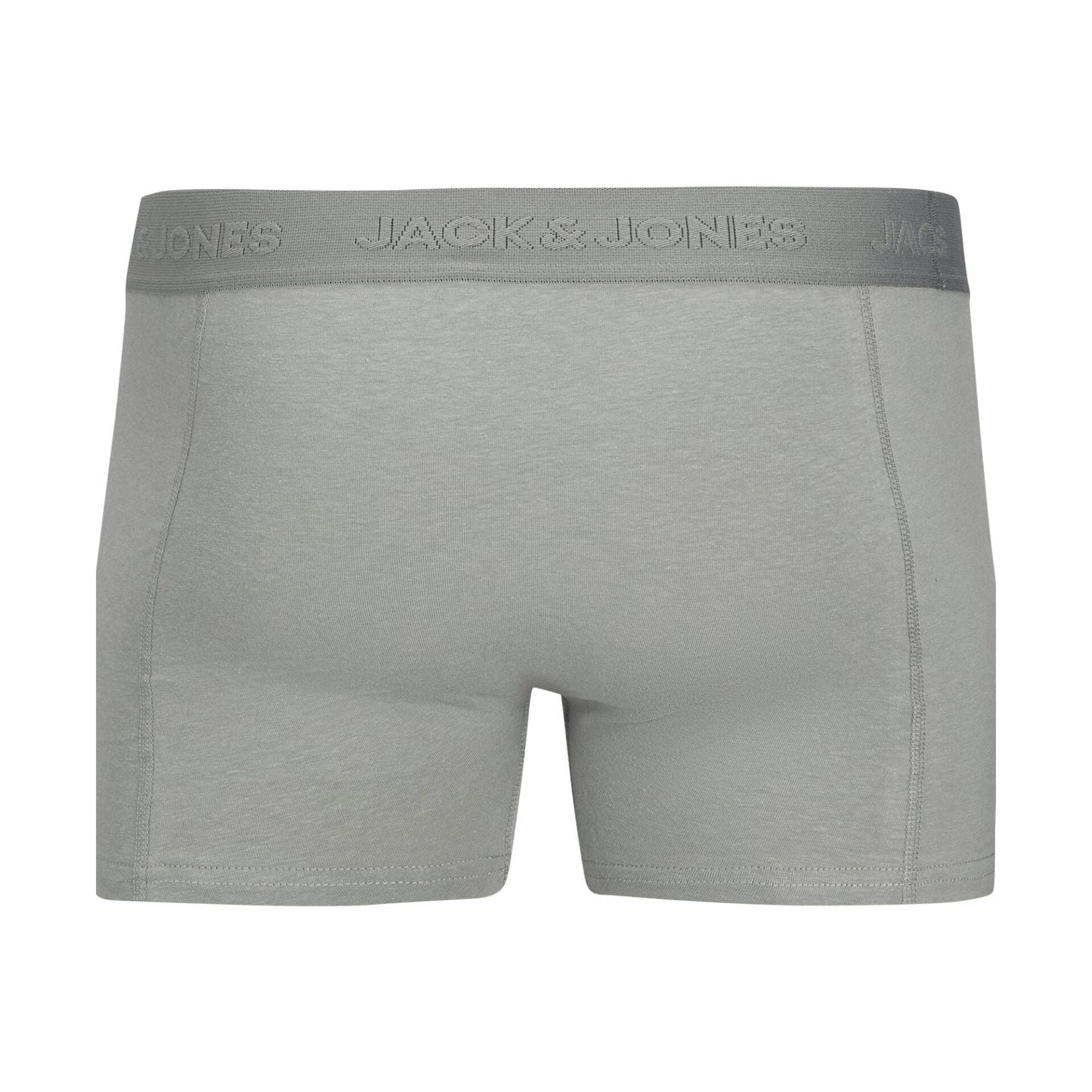 Jack & Jones Jacordınary 3'lü Erkek Boxer Gri