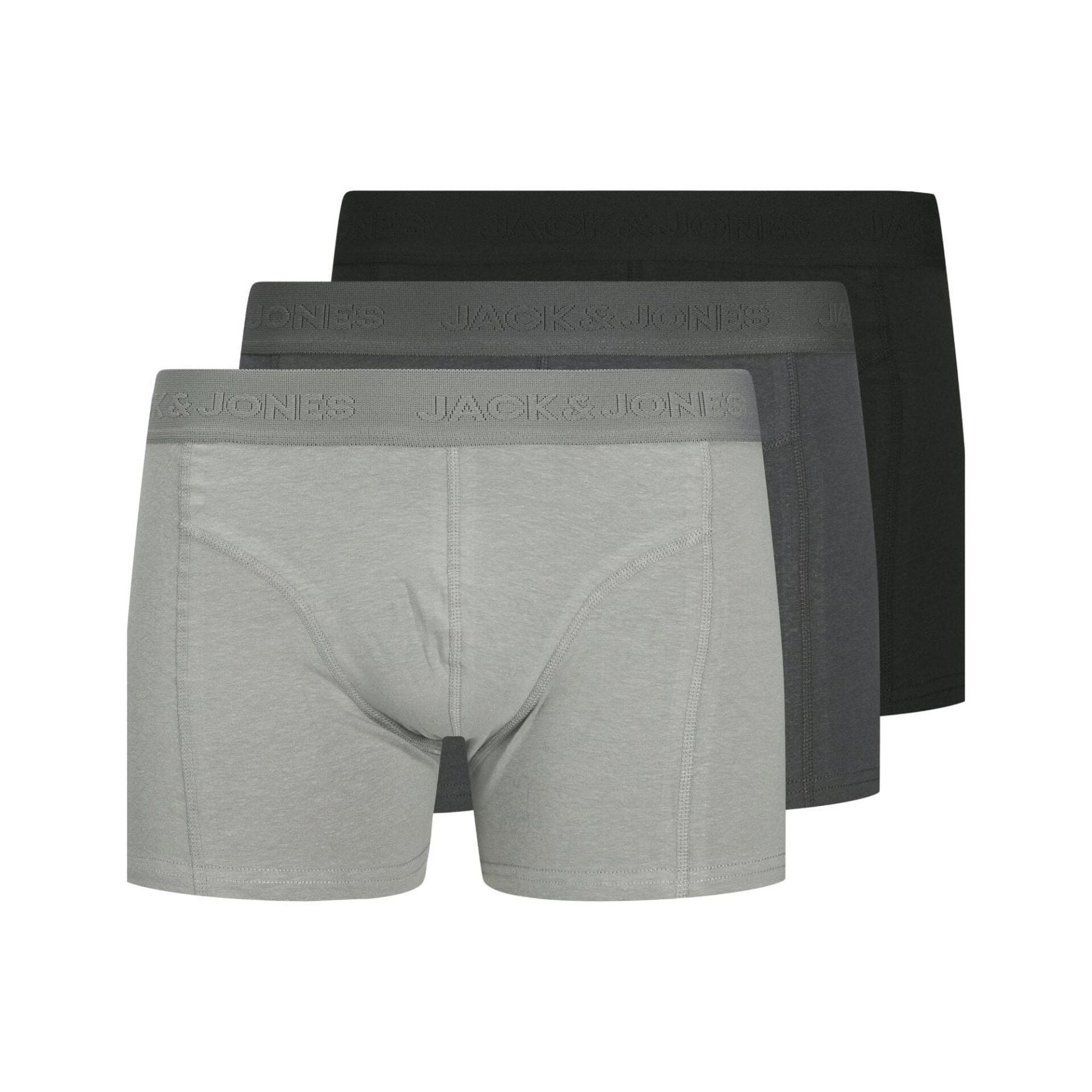 Jack & Jones Jacordınary 3'lü Erkek Boxer Gri