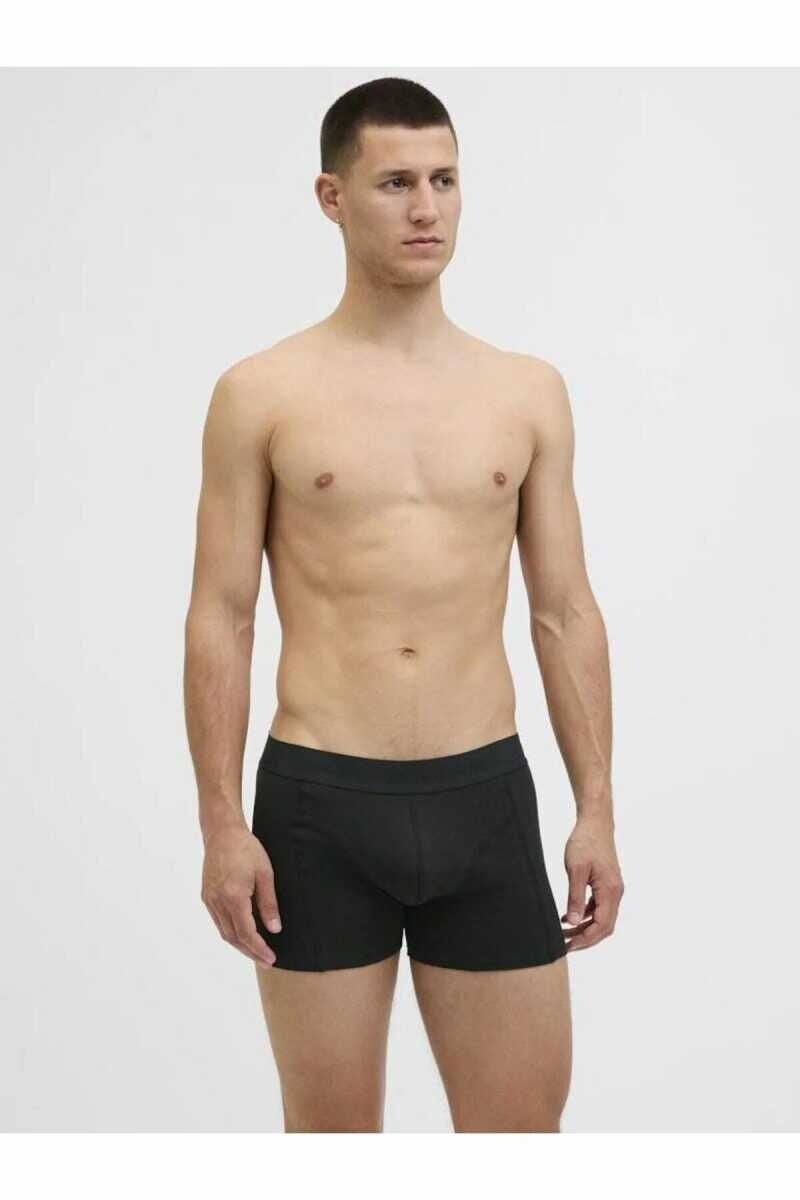 Jack & Jones Jacordınary 3'lü Erkek Boxer Siyah
