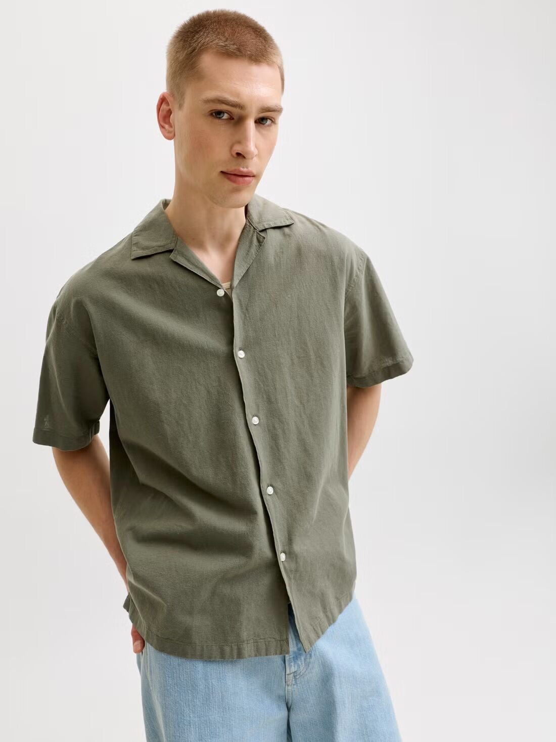 Jack & Jones Breeze Resort Haki Gömlek