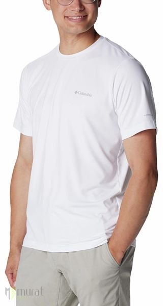Columbia Tech Trail Crew Neck II T-Shirt Beyaz