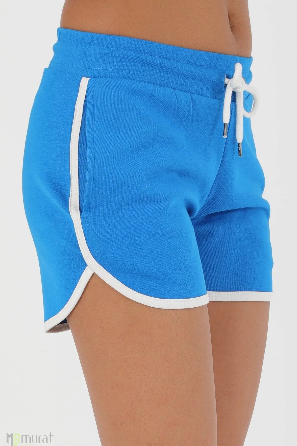 Airlife Kadın Pamuklu Sporcu Mavi Şort 17034