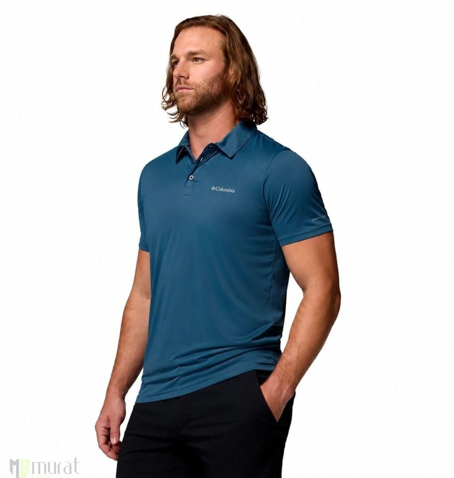 Columbia Hike Polo T-Shirt Mavi
